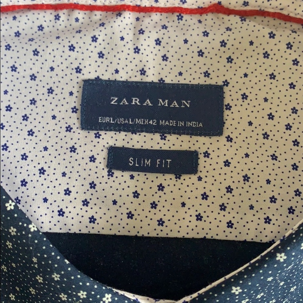 Men’s Zara Dress Shirt, Exclusive Print edition, L - Picture 3 of 6